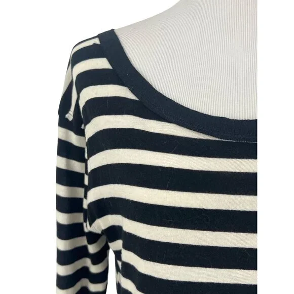 NWOT Free People 90s Grunge Striped Long Slv Thumbholes Floral Dress Y2K Skater - Picture 4 of 16